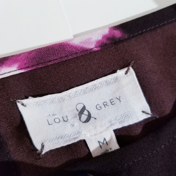 LOU & GREY Tie Dye Purple Mini Dress Medium - Picture 11 of 13